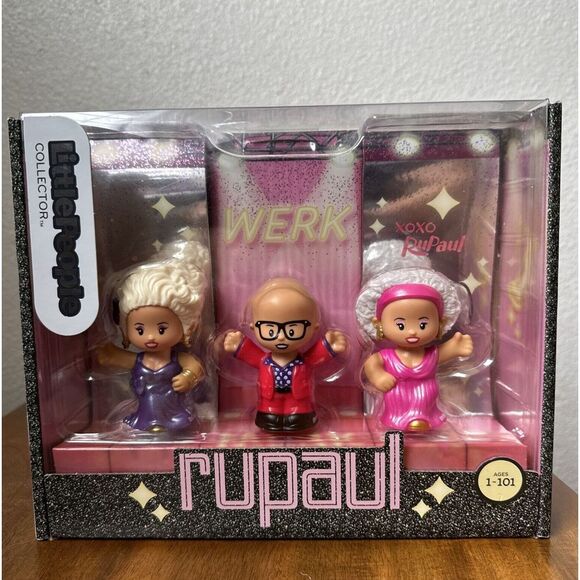 Fisher-Price Other - Fisher-Price Little People Collector RUPAUL Special Ed. 3 Figure Set Drag Queen